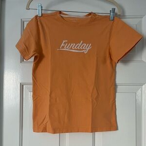 Janie and Jack Funday Tee, size 12, Papaya